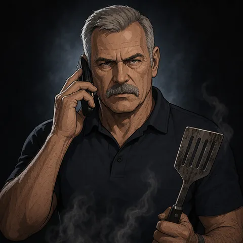Illustration of Her Dad, Her Dad Picks Up